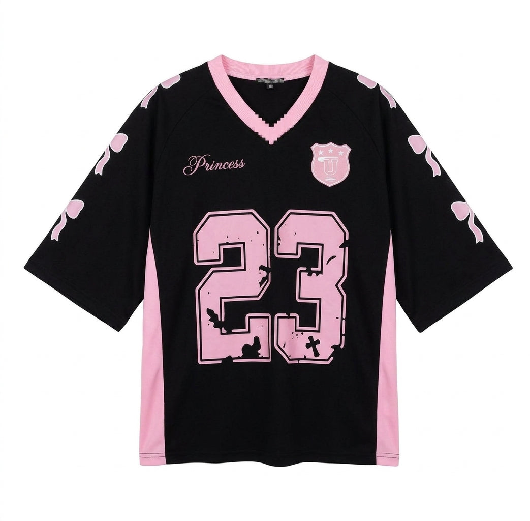 Women’s Oversized "Princess 23" Sports Jersey | Y2K Streetwear Tee