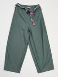 Women’s High-Waisted Wide-Leg Trousers with Statement Belt