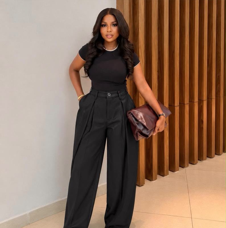Women’s High Waisted Wide Leg Dress Pants – Pleated Tailored Trousers