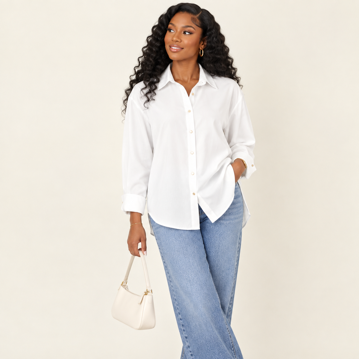 Long Sleeve Collared Casual Shirt