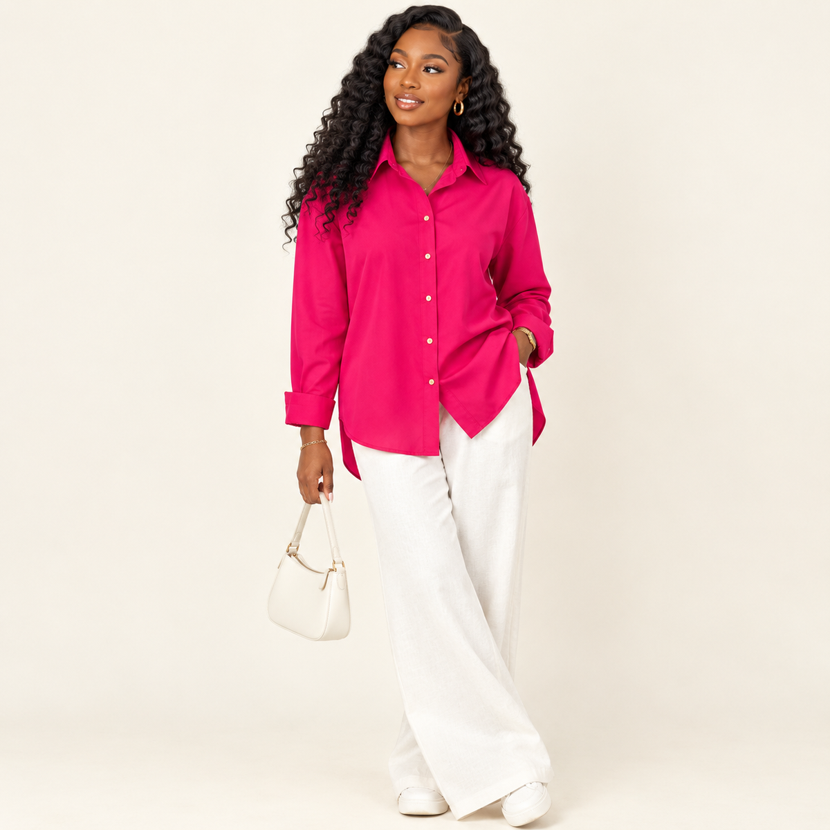 Long Sleeve Collared Casual Shirt