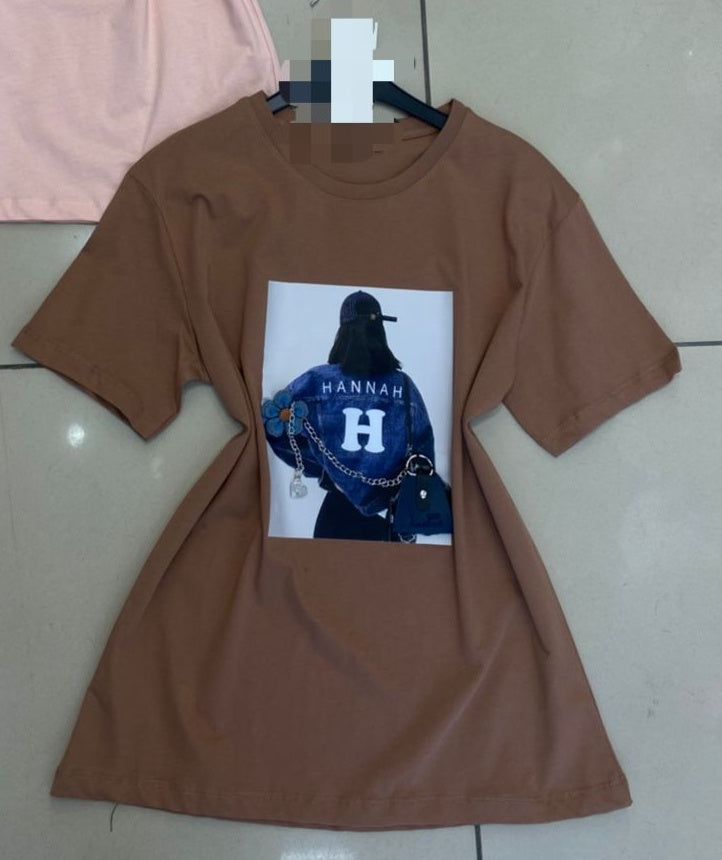 Oversized Hannah Graphic Tee – 4 Colors