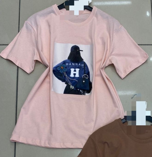 Oversized Hannah Graphic Tee – 4 Colors
