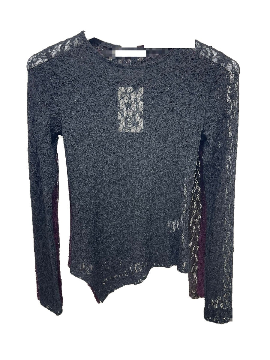 Sheer Lace Long Sleeve Top – 4 Colors