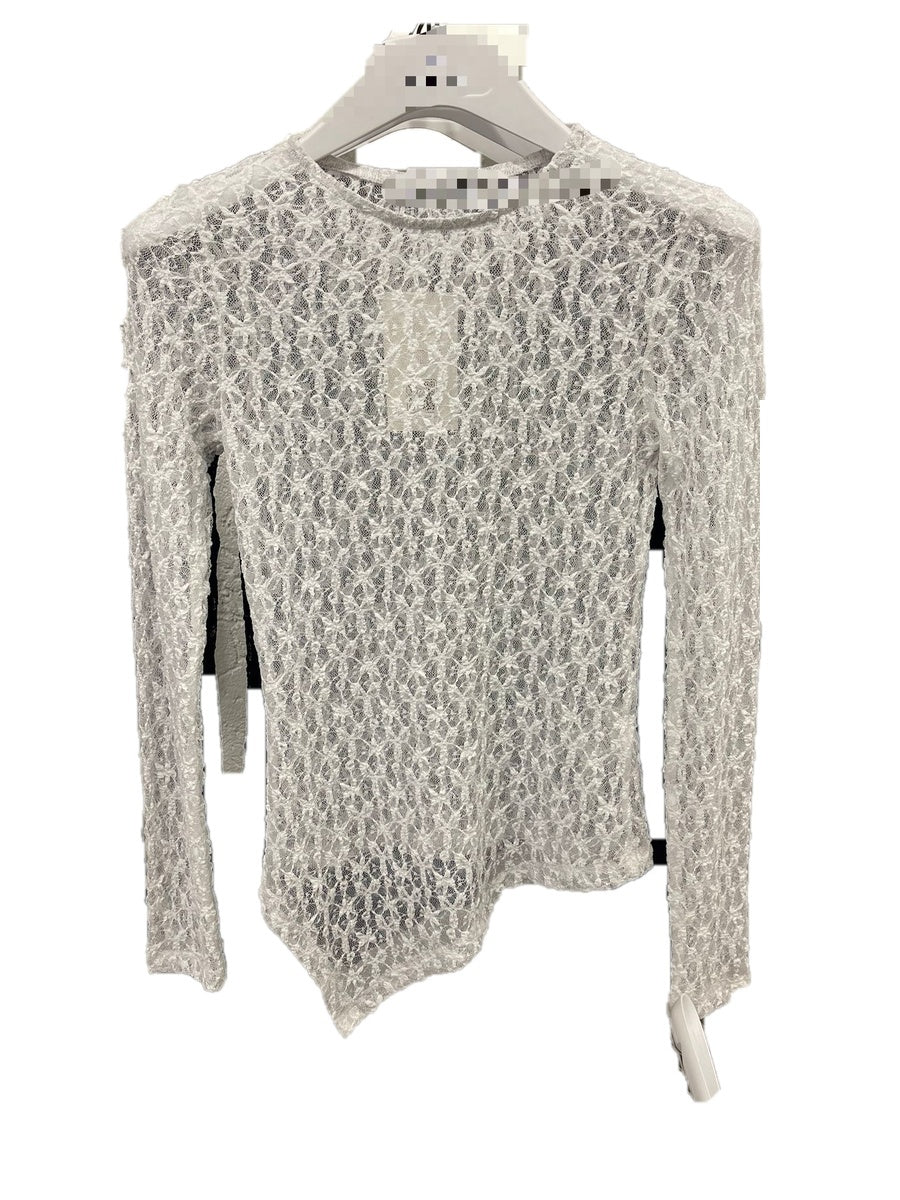 Sheer Lace Long Sleeve Top – 4 Colors