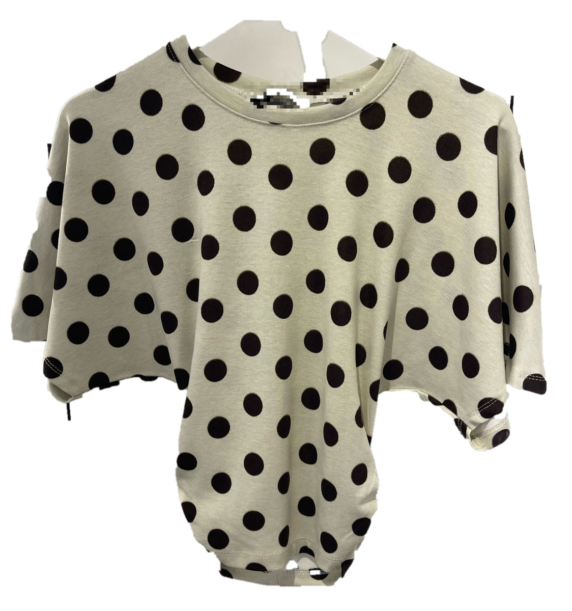 Women’s Polka Dot Short Sleeve Bodysuit – Stylish Casual Printed Top