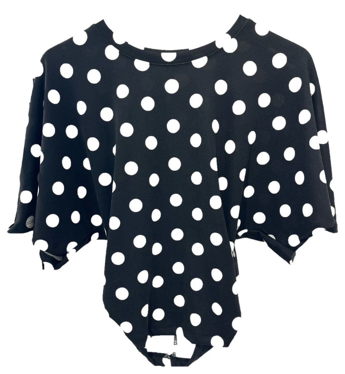 Women’s Polka Dot Short Sleeve Bodysuit – Stylish Casual Printed Top