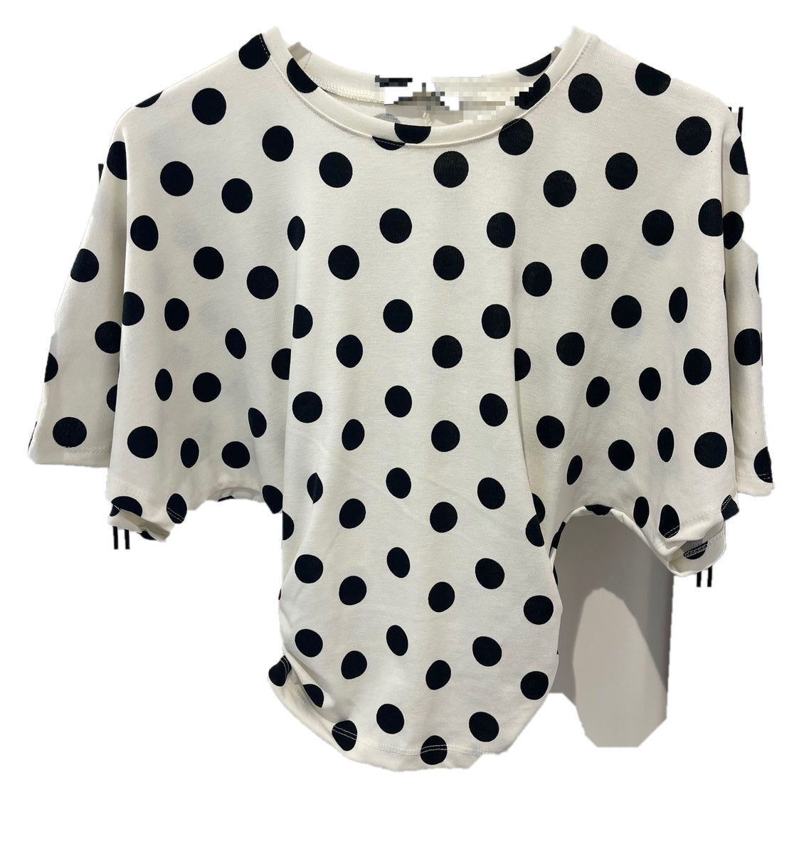 Women’s Polka Dot Short Sleeve Bodysuit – Stylish Casual Printed Top